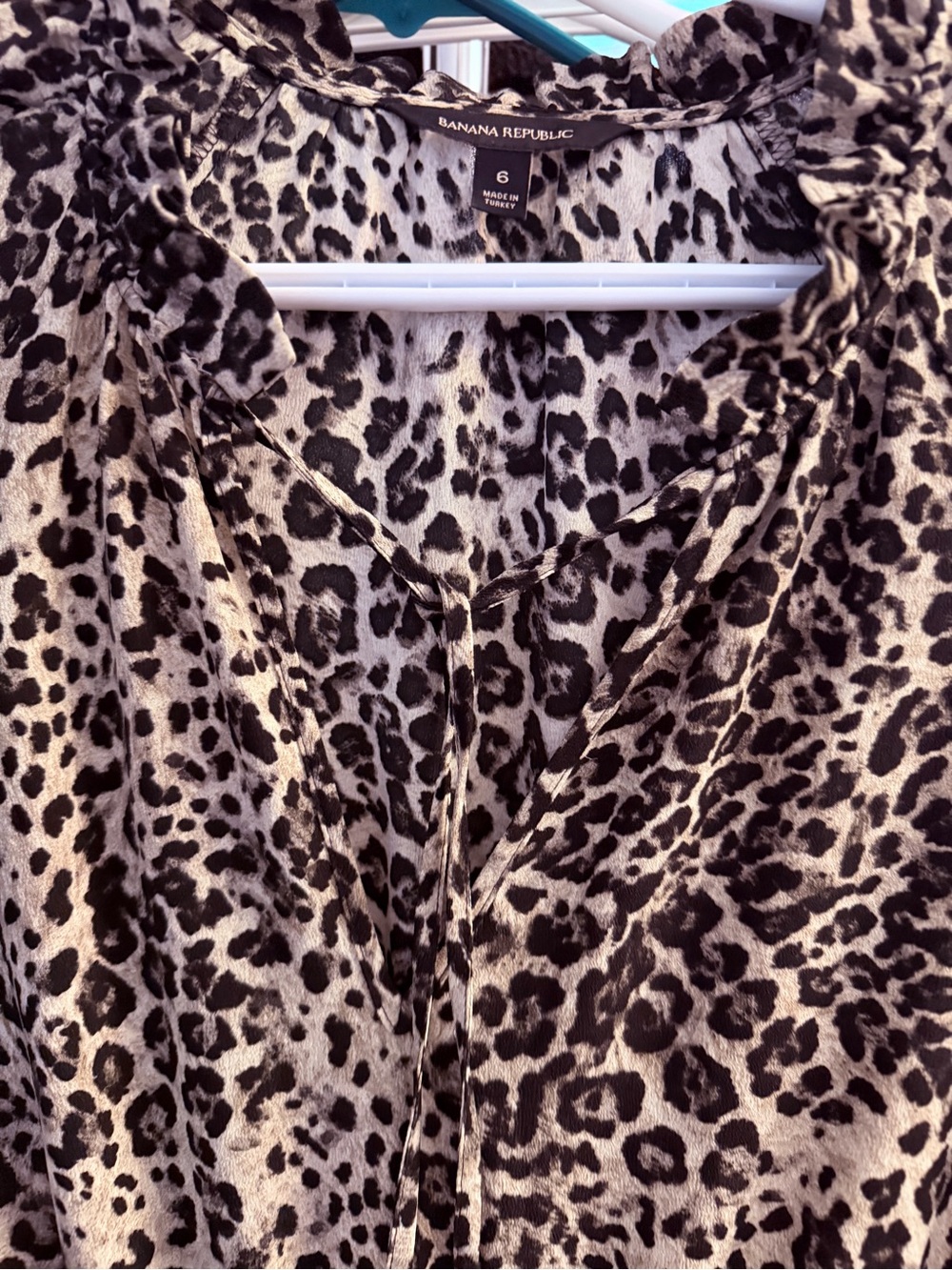 Banana Republic | Leopard Print Midi to Maxi Dress | 6 - Picture 6 of 6